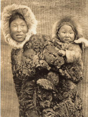 WOMAN AND CHILD – NUNIVAK EDWARD CURTIS NORTH AMERICAN INDIAN PHOTO